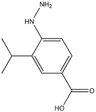 4-HYDRAZINO-3-ISOPROPYLBENZOIC ACID Struktur