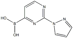 2-(1H-PYRAZOL-1-YL)PYRIMIDINE-4-BORONIC ACID Struktur