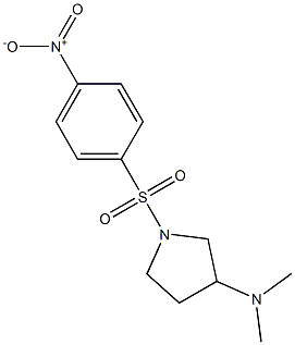 N,N-DIMETHYL-1-[(4-NITROPHENYL)SULFONYL]PYRROLIDIN-3-AMINE Struktur