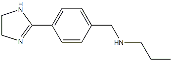 N-[4-(4,5-DIHYDRO-1H-IMIDAZOL-2-YL)BENZYL]PROPAN-1-AMINE Struktur