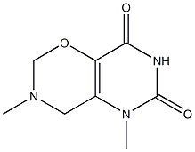 3,5-dimethyl-3,4,5,6,7,8-hexahydro-2H-pyrimido[4,5-e][1,3]oxazine-6,8-dione Struktur