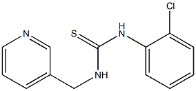 N-(2-chlorophenyl)-N'-(3-pyridylmethyl)thiourea Struktur