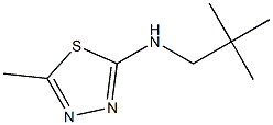 N2-neopentyl-5-methyl-1,3,4-thiadiazol-2-amine Struktur