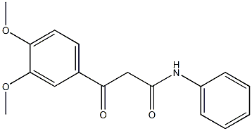 N1-phenyl-3-(3,4-dimethoxyphenyl)-3-oxopropanamide Struktur