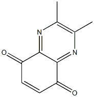 2,3-dimethyl-5,8-dihydro-5,8-quinoxalinedione Struktur