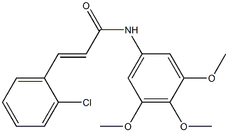 N1-(3,4,5-trimethoxyphenyl)-3-(2-chlorophenyl)acrylamide Struktur