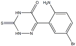 6-(2-amino-5-bromophenyl)-3-thioxo-2,3,4,5-tetrahydro-1,2,4-triazin-5-one Struktur