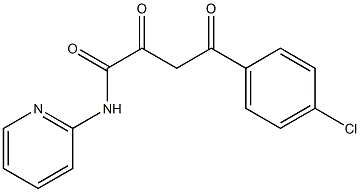 N1-(2-pyridyl)-4-(4-chlorophenyl)-2,4-dioxobutanamide Struktur