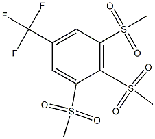 1,2,3-tri(methylsulfonyl)-5-(trifluoromethyl)benzene Struktur