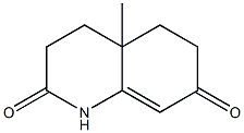 4a-methyl-1,2,3,4,4a,5,6,7-octahydroquinoline-2,7-dione Struktur