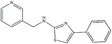 4-phenyl-N-(3-pyridinylmethyl)-1,3-thiazol-2-amine Struktur