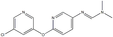 N'-{6-[(5-chloro-3-pyridyl)oxy]-3-pyridyl}-N,N-dimethyliminoformamide Struktur