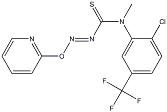 N-[2-chloro-5-(trifluoromethyl)phenyl]-N'-hydroxyimino(2-pyridyl)methylthio urea Struktur