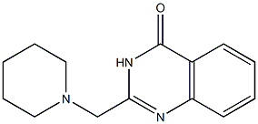 2-(piperidinomethyl)-3,4-dihydroquinazolin-4-one Struktur