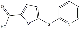 5-(2-pyridylthio)-2-furoic acid Struktur