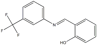 2-({[3-(trifluoromethyl)phenyl]imino}methyl)phenol Struktur