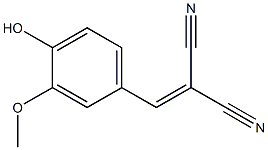 2-[(4-hydroxy-3-methoxyphenyl)methylene]malononitrile Struktur