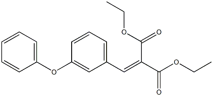 diethyl 2-[(3-phenoxyphenyl)methylene]malonate Struktur