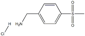 1-[4-(methylsulfonyl)phenyl]methanamine hydrochloride Struktur