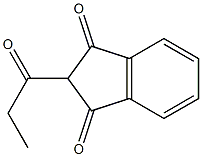 2-propionylindane-1,3-dione Struktur