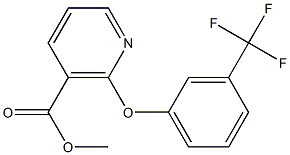 methyl 2-[3-(trifluoromethyl)phenoxy]nicotinate Struktur