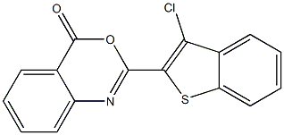 2-(3-chlorobenzo[b]thiophen-2-yl)-4H-3,1-benzoxazin-4-one Struktur