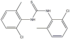 N,N'-di(2-chloro-6-methylphenyl)thiourea Struktur