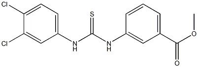 methyl 3-{[(3,4-dichloroanilino)carbothioyl]amino}benzoate Struktur