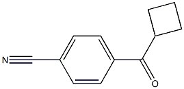 (4-cyanophenyl)(cyclobutyl)methanone Struktur