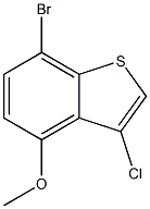 7-bromo-3-chloro-4-methoxybenzo[b]thiophene Struktur