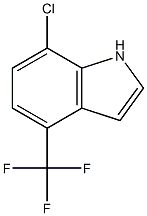 7-chloro-4-(trifluoromethyl)-1H-indole Struktur