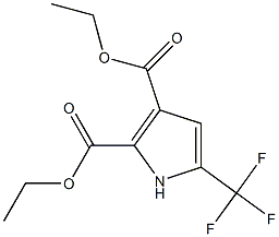 diethyl 5-(trifluoromethyl)-1H-pyrrole-2,3-dicarboxylate Struktur