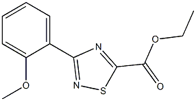 ethyl 3-(2-methoxyphenyl)-1,2,4-thiadiazole-5-carboxylate Struktur