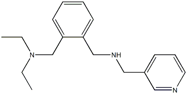 ({2-[(diethylamino)methyl]phenyl}methyl)(pyridin-3-ylmethyl)amine Struktur