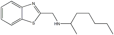 (1,3-benzothiazol-2-ylmethyl)(heptan-2-yl)amine Struktur