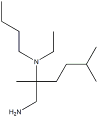 (1-amino-2,5-dimethylhexan-2-yl)(butyl)ethylamine Struktur