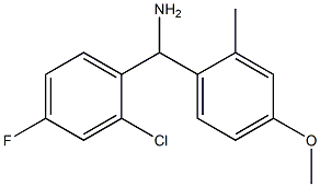 (2-chloro-4-fluorophenyl)(4-methoxy-2-methylphenyl)methanamine Struktur