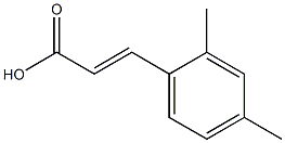 (2E)-3-(2,4-dimethylphenyl)prop-2-enoic acid Struktur