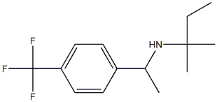 (2-methylbutan-2-yl)({1-[4-(trifluoromethyl)phenyl]ethyl})amine Struktur