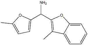 (3-methyl-1-benzofuran-2-yl)(5-methylfuran-2-yl)methanamine Struktur