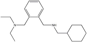 (cyclohexylmethyl)({2-[(diethylamino)methyl]phenyl}methyl)amine Struktur