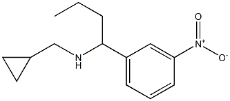 (cyclopropylmethyl)[1-(3-nitrophenyl)butyl]amine Struktur