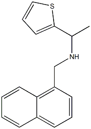 (naphthalen-1-ylmethyl)[1-(thiophen-2-yl)ethyl]amine Struktur