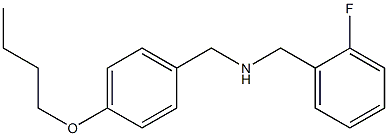 [(4-butoxyphenyl)methyl][(2-fluorophenyl)methyl]amine Struktur