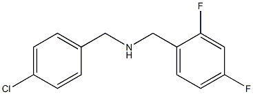 [(4-chlorophenyl)methyl][(2,4-difluorophenyl)methyl]amine Struktur