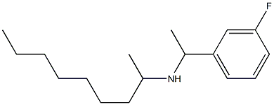 [1-(3-fluorophenyl)ethyl](nonan-2-yl)amine Struktur