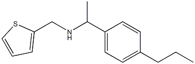 [1-(4-propylphenyl)ethyl](thiophen-2-ylmethyl)amine Struktur