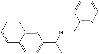 [1-(naphthalen-2-yl)ethyl](pyridin-2-ylmethyl)amine Struktur