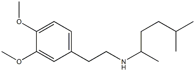 [2-(3,4-dimethoxyphenyl)ethyl](5-methylhexan-2-yl)amine Structure