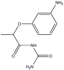 [2-(3-aminophenoxy)propanoyl]urea Struktur